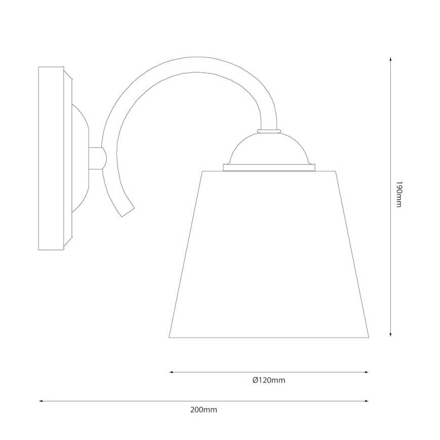 Væglampe PAFOS 1xE27/15W/230V poleret krom