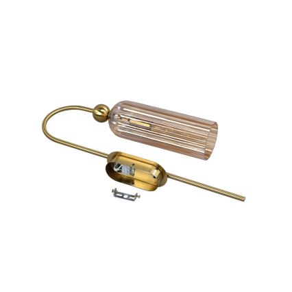 Væglampe PIEGA 1xE14/40W/230V messing/røget beige