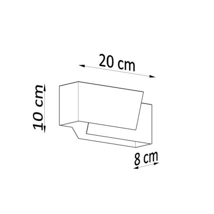 Væglampe PIEGARE 1xG9/40W/230V