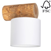 Væglampe PINO MIX 1xE27/25W/230V fyrretræ - FSC-certificeret