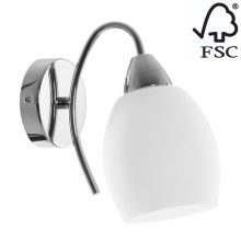 Væglampe PISA 1xE27/60W/230V - FSC-certificeret