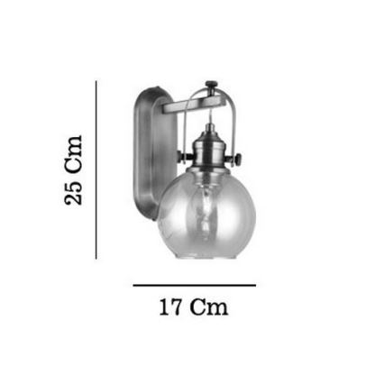 Væglampe POLINO 1xE27/40W/230V bronzefarvet