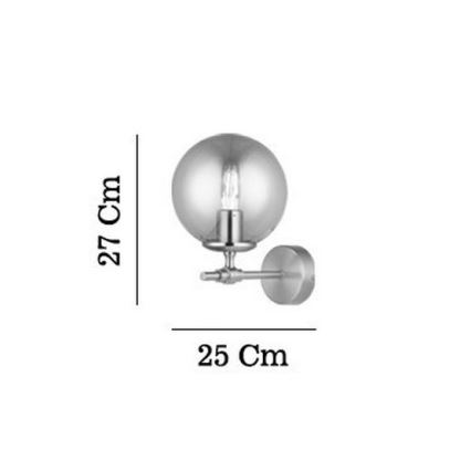 Væglampe POLINO 1xE27/40W/230V, guld