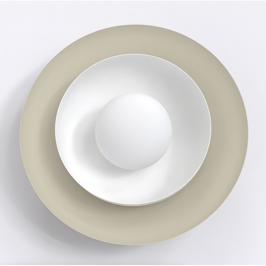 Væglampe POPPI 1xG9/8W/230V beige/hvid