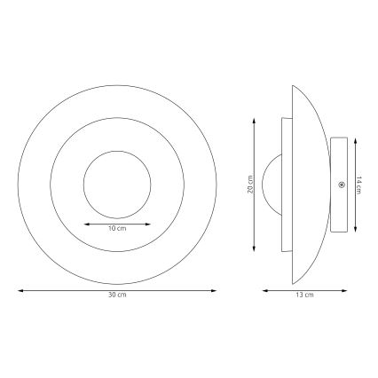 Væglampe POPPI 1xG9/8W/230V beige/hvid