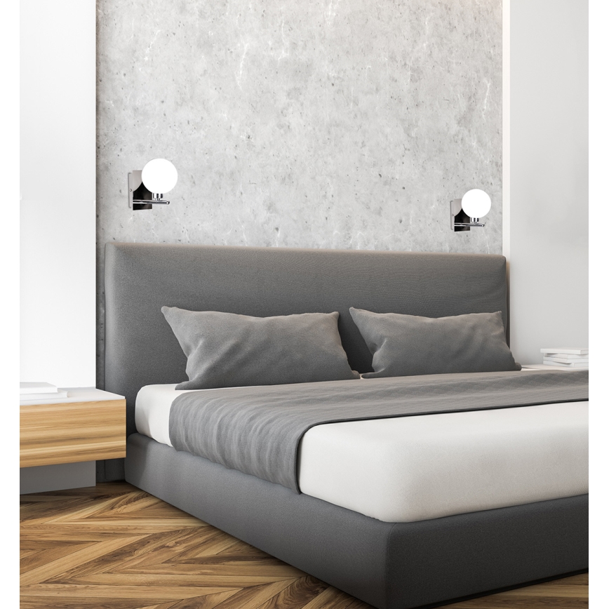 Væglampe RAISA 1xG9/40W/230V skinnende krom
