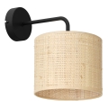 Væglampe RATTAN 1xE27/60W/230V Rattan