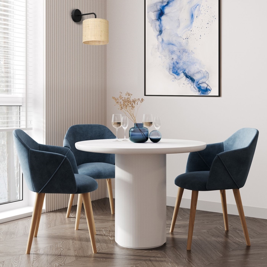 Væglampe RATTAN 1xE27/60W/230V Rattan