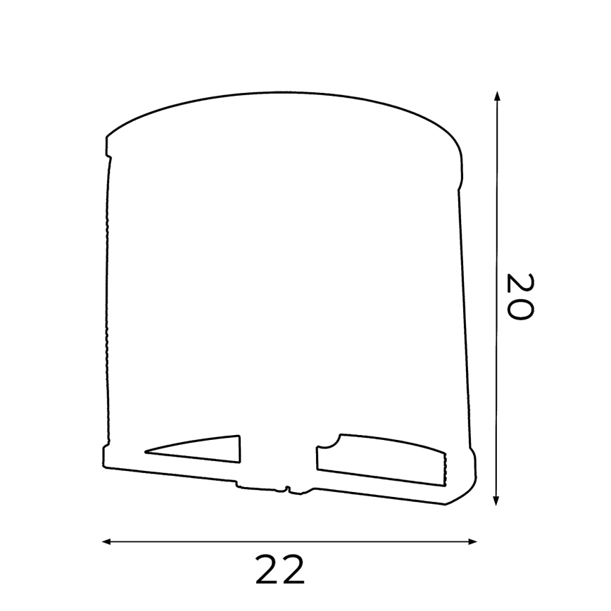 Væglampe RIM 1xE27/60W/230V