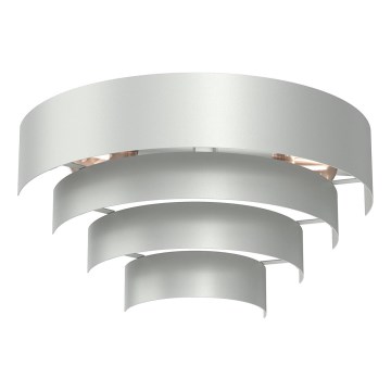 Væglampe RINGS 2xE27/15W/230V skinnende krom