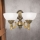 Væglampe ROCCA 2xE27/60W/230V bronze/hvid