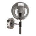 Væglampe ROLLO 1xE14/5W/230V mat krom/røget
