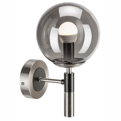 Væglampe ROLLO 1xE14/5W/230V mat krom/røget