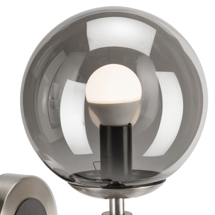 Væglampe ROLLO 1xE14/5W/230V mat krom/røget