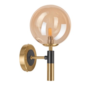 Væglampe ROLLO 1xG9/5W/230V guldfarvet/røget beige