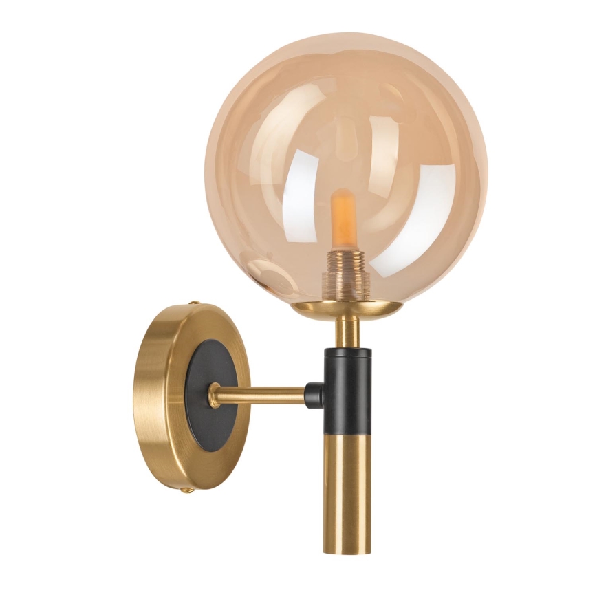 Væglampe ROLLO 1xG9/5W/230V guldfarvet/røget beige
