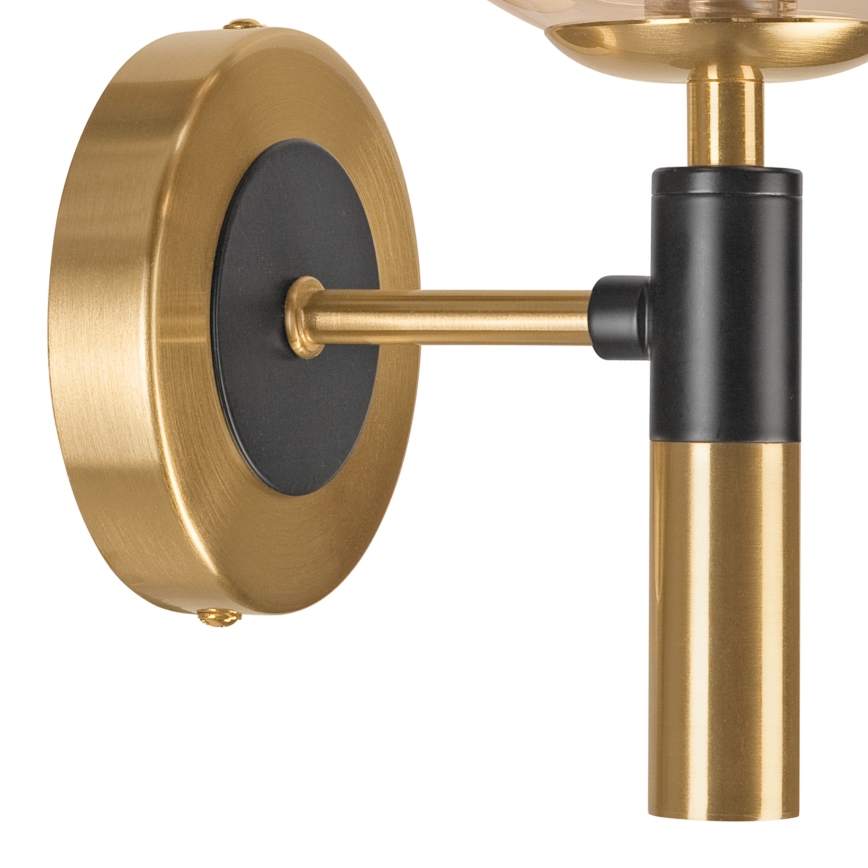 Væglampe ROLLO 1xG9/5W/230V guldfarvet/røget beige
