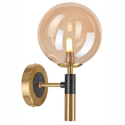 Væglampe ROLLO 1xG9/5W/230V guldfarvet/røget beige