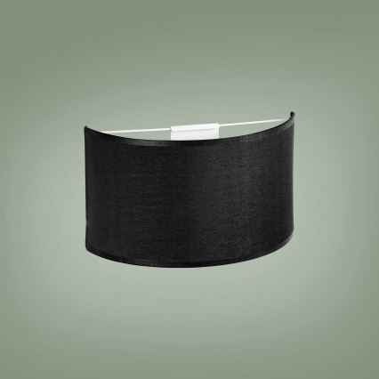 Væglampe RONDO 1xE27/15W/230V sort