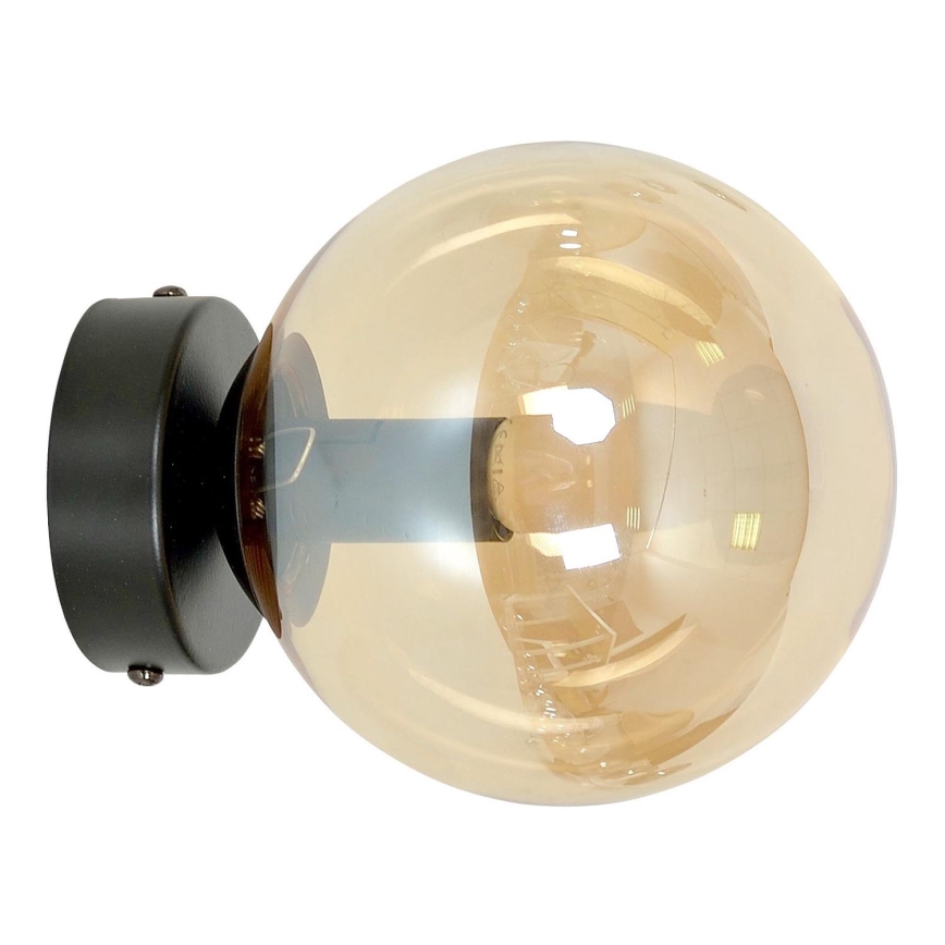 Væglampe ROSSI 1xE14/10W/230V sort/beige