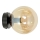 Væglampe ROSSI 1xE14/10W/230V sort/beige