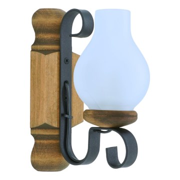 Væglampe RUSTIC 1xE14/40W/230V bøg - FSC certificeret