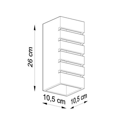 Væglampe SAMIR 1xE27/60W/230V hvid