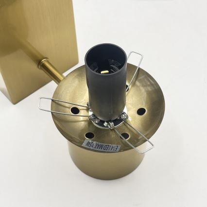 Væglampe SFERIO 1xE14/5W/230V messing/røgfarvet beige