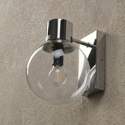 Væglampe SFERIO 1xE14/5W/230V poleret krom/klart glas