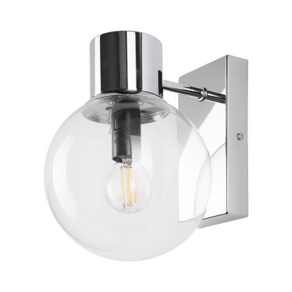 Væglampe SFERIO 1xE14/5W/230V poleret krom/klart glas