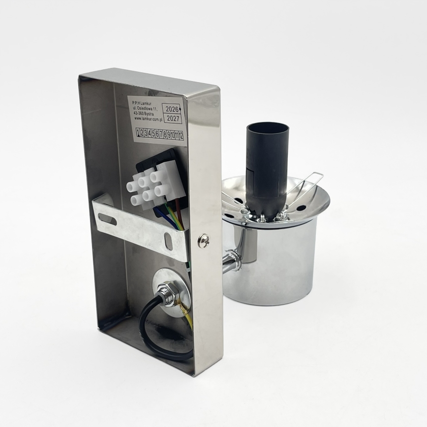 Væglampe SFERIO 1xE14/5W/230V poleret krom/klart glas