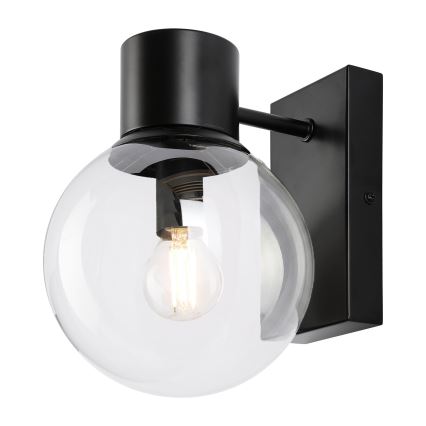 Væglampe SFERIO 1xE14/5W/230V sort/klar