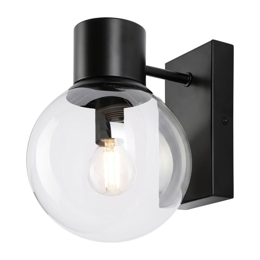 Væglampe SFERIO 1xE14/5W/230V sort/klar
