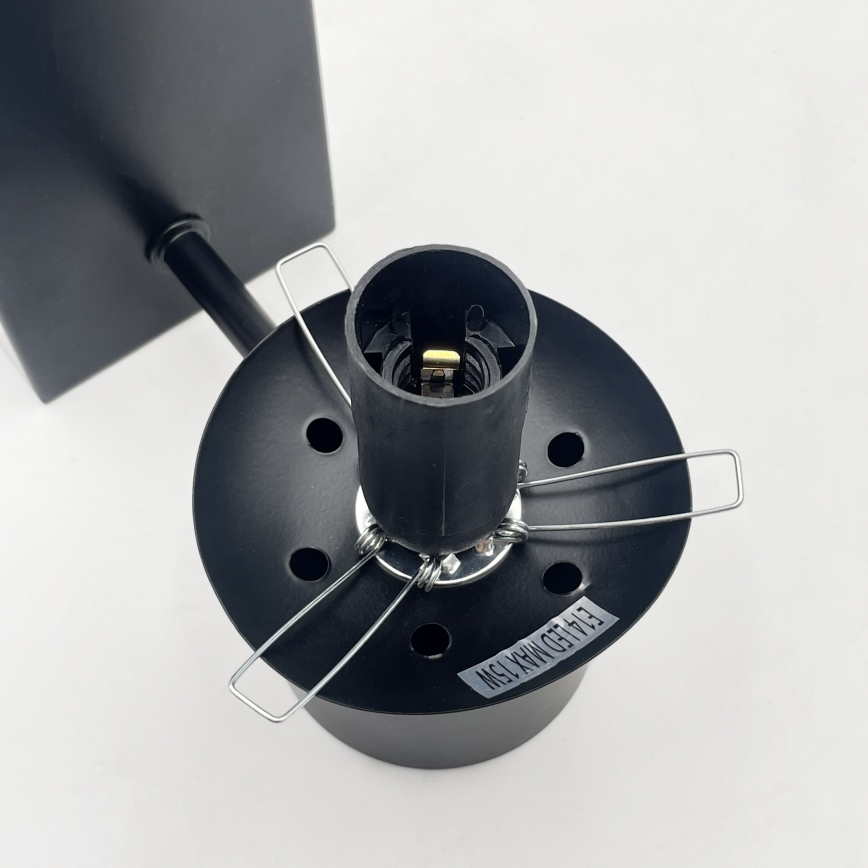 Væglampe SFERIO 1xE14/5W/230V sort/klar