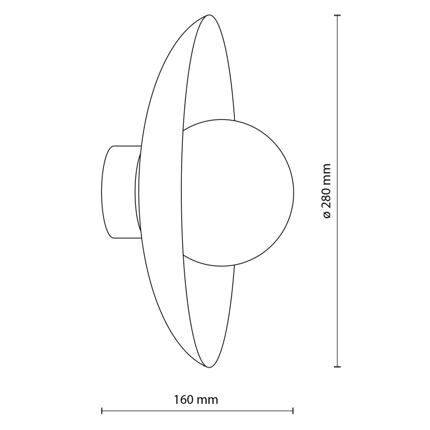 Væglampe SLATE 1xG9/8W/230V diameter 28 cm beige