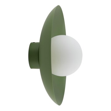 Væglampe SLATE 1xG9/8W/230V diameter 28 cm grøn