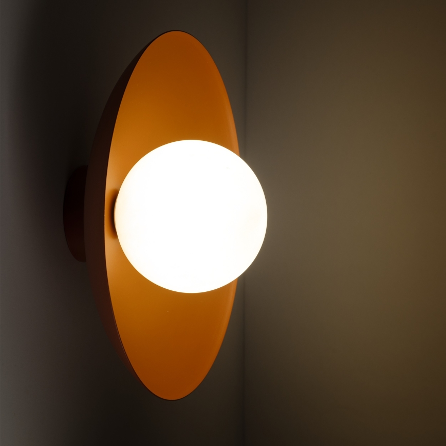 Væglampe SLATE 1xG9/8W/230V diameter 28 cm mursten
