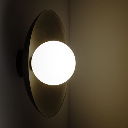 Væglampe SLATE 1xG9/8W/230V diameter 28 cm sort