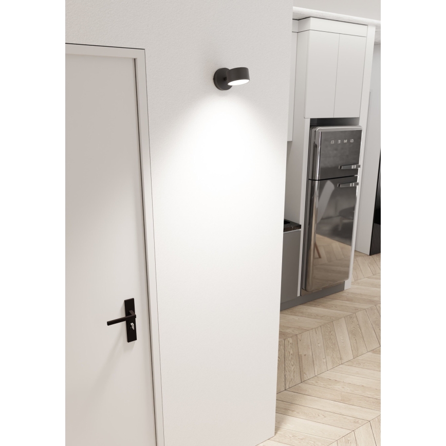 Væglampe SORA 1xGX53/12W/230V sort