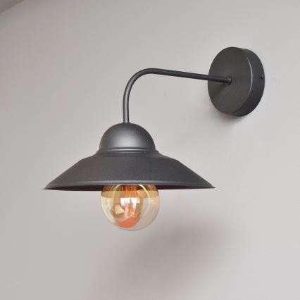 Væglampe SORAPIS 1xE27/15W/230V sort