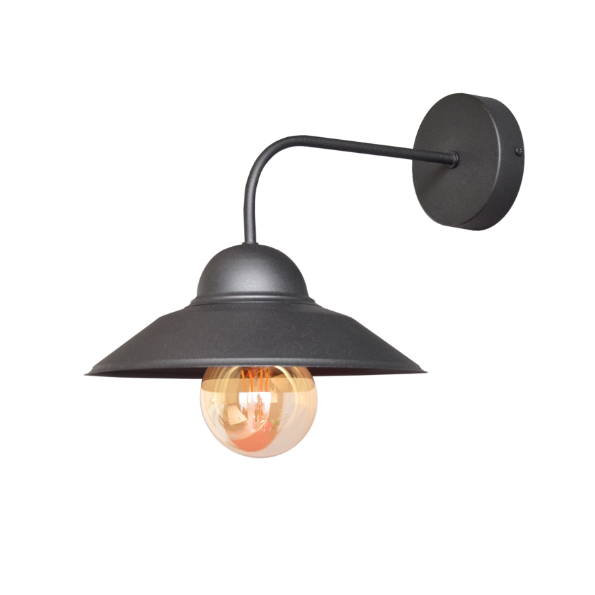 Væglampe SORAPIS 1xE27/15W/230V sort
