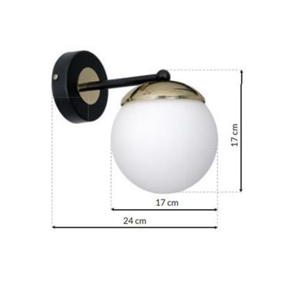 Væglampe SPARTA 1xE14/40W/230V