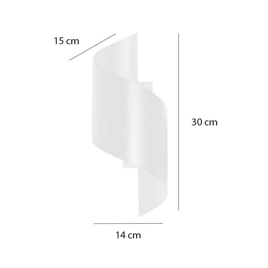 Væglampe SPINER 1xG9/8W/230V hvid