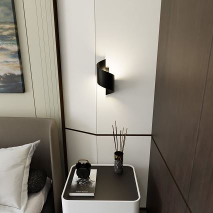 Væglampe SPINER 1xG9/8W/230V sort