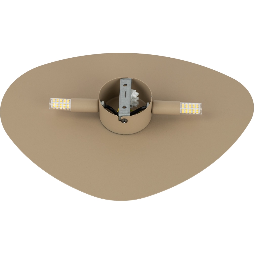 Væglampe STONE 2xG9/8W/230V 30x39 cm beige