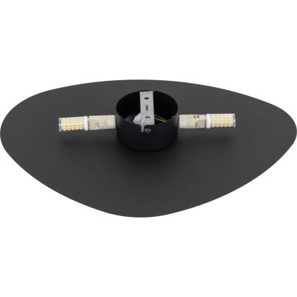 Væglampe STONE 2xG9/8W/230V 30x39 cm sort