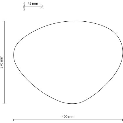 Væglampe STONE 3xG9/8W/230V 37x49 cm grøn