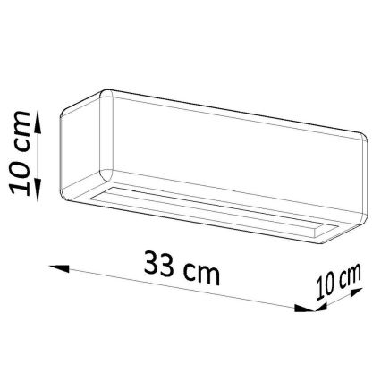 Væglampe SUBANI 1xE27/60W/230V