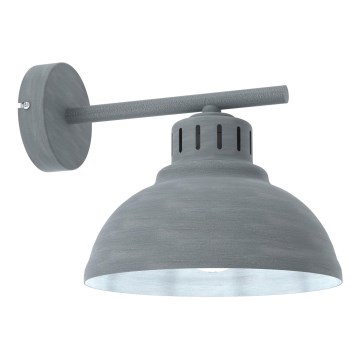 Væglampe SVEN 1xE27/15W/230V grå