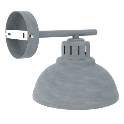 Væglampe SVEN 1xE27/15W/230V grå